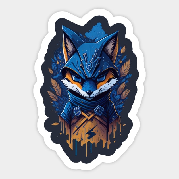 evil ninja fox Sticker by Majkel&Majkel